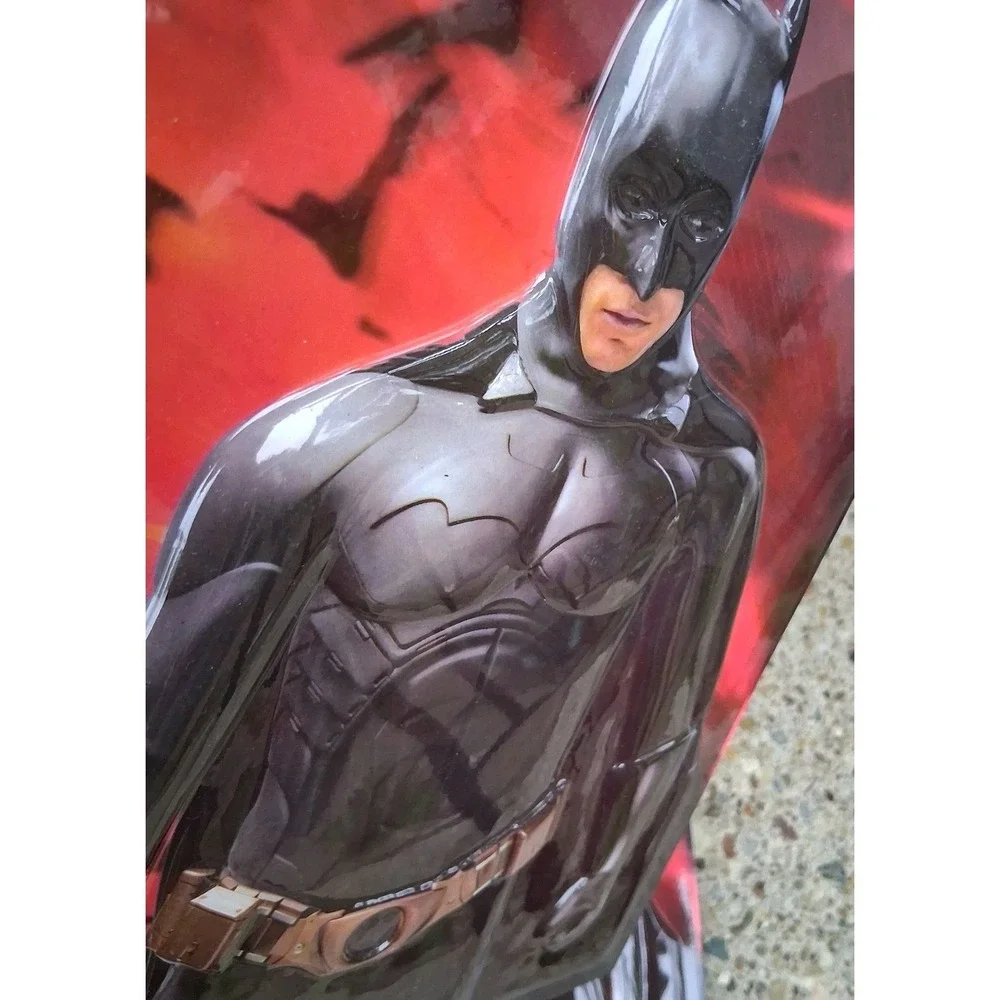 DC Comics BATMAN BEGINS 3D Folder Lot Of 4 Dimensional Plastic Vintage Y2K HTF
